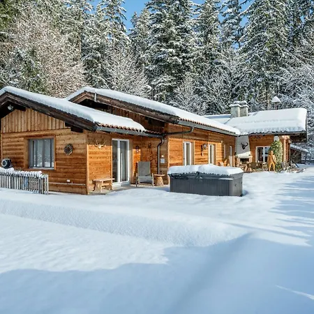 Luxus Ferienhaus Salzburg Chalet Mit Pool, Sauna, Whirlpool, Kamin * Grossgmain